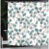 Ambesonne Damask Shower Curtain, Vintage Style Floral Pattern Abstract Romantic Bouquet Greenery Art Print, Cloth Fabric Bathroom Decor Set with Hooks, 69″ W x 70″ L, Warm Taupe(Almond Green)