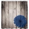 Ambesonne Damask Shower Curtain, Vintage Style Floral Pattern Abstract Romantic Bouquet Greenery Art Print, Cloth Fabric Bathroom Decor Set with Hooks, 69″ W x 70″ L, Warm Taupe(Royal Blue)