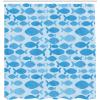 Ambesonne Damask Shower Curtain, Vintage Style Floral Pattern Abstract Romantic Bouquet Greenery Art Print, Cloth Fabric Bathroom Decor Set with Hooks, 69″ W x 70″ L, Warm Taupe(Deep Blue Sky)