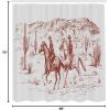Ambesonne Damask Shower Curtain, Vintage Style Floral Pattern Abstract Romantic Bouquet Greenery Art Print, Cloth Fabric Bathroom Decor Set with Hooks, 69″ W x 70″ L, Warm Taupe(Burgundy Pearl)