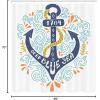 Ambesonne Damask Shower Curtain, Vintage Style Floral Pattern Abstract Romantic Bouquet Greenery Art Print, Cloth Fabric Bathroom Decor Set with Hooks, 69″ W x 70″ L, Warm Taupe(Night Navy Blue)