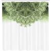 Ambesonne Damask Shower Curtain, Vintage Style Floral Pattern Abstract Romantic Bouquet Greenery Art Print, Cloth Fabric Bathroom Decor Set with Hooks, 69″ W x 70″ L, Warm Taupe(Light Green)