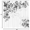 Ambesonne Damask Shower Curtain, Vintage Style Floral Pattern Abstract Romantic Bouquet Greenery Art Print, Cloth Fabric Bathroom Decor Set with Hooks, 69″ W x 70″ L, Warm Taupe(Dark Dimgrey)