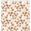Ambesonne Damask Shower Curtain, Vintage Style Floral Pattern Abstract Romantic Bouquet Greenery Art Print, Cloth Fabric Bathroom Decor Set with Hooks, 69″ W x 70″ L, Warm Taupe(Dark Peach)