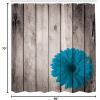 Ambesonne Damask Shower Curtain, Vintage Style Floral Pattern Abstract Romantic Bouquet Greenery Art Print, Cloth Fabric Bathroom Decor Set with Hooks, 69″ W x 70″ L, Warm Taupe(Sea Blue)