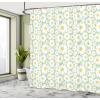 Ambesonne Damask Shower Curtain, Vintage Style Floral Pattern Abstract Romantic Bouquet Greenery Art Print, Cloth Fabric Bathroom Decor Set with Hooks, 69″ W x 70″ L, Warm Taupe(Pale Sage)