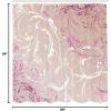 Ambesonne Damask Shower Curtain, Vintage Style Floral Pattern Abstract Romantic Bouquet Greenery Art Print, Cloth Fabric Bathroom Decor Set with Hooks, 69″ W x 70″ L, Warm Taupe(Eggshell Pink)