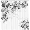Ambesonne Damask Shower Curtain, Vintage Style Floral Pattern Abstract Romantic Bouquet Greenery Art Print, Cloth Fabric Bathroom Decor Set with Hooks, 69″ W x 70″ L, Warm Taupe(Dark Dimgrey)