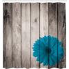 Ambesonne Damask Shower Curtain, Vintage Style Floral Pattern Abstract Romantic Bouquet Greenery Art Print, Cloth Fabric Bathroom Decor Set with Hooks, 69″ W x 70″ L, Warm Taupe(Sea Blue)
