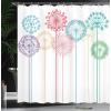 Ambesonne Damask Shower Curtain, Vintage Style Floral Pattern Abstract Romantic Bouquet Greenery Art Print, Cloth Fabric Bathroom Decor Set with Hooks, 69″ W x 70″ L, Warm Taupe(Dark Indigo)