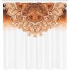 Ambesonne Damask Shower Curtain, Vintage Style Floral Pattern Abstract Romantic Bouquet Greenery Art Print, Cloth Fabric Bathroom Decor Set with Hooks, 69″ W x 70″ L, Warm Taupe(Burnt Orange)