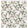 Ambesonne Damask Shower Curtain, Vintage Style Floral Pattern Abstract Romantic Bouquet Greenery Art Print, Cloth Fabric Bathroom Decor Set with Hooks, 69″ W x 70″ L, Warm Taupe(Green Reseda)