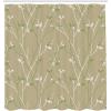 Ambesonne Damask Shower Curtain, Vintage Style Floral Pattern Abstract Romantic Bouquet Greenery Art Print, Cloth Fabric Bathroom Decor Set with Hooks, 69″ W x 70″ L, Warm Taupe(Pale Yellow Green)