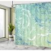 Ambesonne Damask Shower Curtain, Vintage Style Floral Pattern Abstract Romantic Bouquet Greenery Art Print, Cloth Fabric Bathroom Decor Set with Hooks, 69″ W x 70″ L, Warm Taupe(Fern Green)
