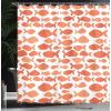 Ambesonne Damask Shower Curtain, Vintage Style Floral Pattern Abstract Romantic Bouquet Greenery Art Print, Cloth Fabric Bathroom Decor Set with Hooks, 69″ W x 70″ L, Warm Taupe(Dark Salmon)