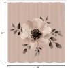 Ambesonne Damask Shower Curtain, Vintage Style Floral Pattern Abstract Romantic Bouquet Greenery Art Print, Cloth Fabric Bathroom Decor Set with Hooks, 69″ W x 70″ L, Warm Taupe(Dark Tan)