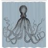 Ambesonne Damask Shower Curtain, Vintage Style Floral Pattern Abstract Romantic Bouquet Greenery Art Print, Cloth Fabric Bathroom Decor Set with Hooks, 69″ W x 70″ L, Warm Taupe(Blue Dimgrey)