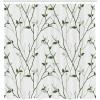 Ambesonne Damask Shower Curtain, Vintage Style Floral Pattern Abstract Romantic Bouquet Greenery Art Print, Cloth Fabric Bathroom Decor Set with Hooks, 69″ W x 70″ L, Warm Taupe(Reseda Green)