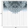 Ambesonne Damask Shower Curtain, Vintage Style Floral Pattern Abstract Romantic Bouquet Greenery Art Print, Cloth Fabric Bathroom Decor Set with Hooks, 69″ W x 70″ L, Warm Taupe(Grey Blue)