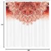 Ambesonne Damask Shower Curtain, Vintage Style Floral Pattern Abstract Romantic Bouquet Greenery Art Print, Cloth Fabric Bathroom Decor Set with Hooks, 69″ W x 70″ L, Warm Taupe(Burnt Sienna)