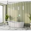 Ambesonne Damask Shower Curtain, Vintage Style Floral Pattern Abstract Romantic Bouquet Greenery Art Print, Cloth Fabric Bathroom Decor Set with Hooks, 69″ W x 70″ L, Warm Taupe(Pale Green)