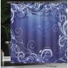 Ambesonne Damask Shower Curtain, Vintage Style Floral Pattern Abstract Romantic Bouquet Greenery Art Print, Cloth Fabric Bathroom Decor Set with Hooks, 69″ W x 70″ L, Warm Taupe(Blue Violet)