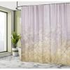 Ambesonne Damask Shower Curtain, Vintage Style Floral Pattern Abstract Romantic Bouquet Greenery Art Print, Cloth Fabric Bathroom Decor Set with Hooks, 69″ W x 70″ L, Warm Taupe(Pale Earth)