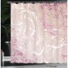 Ambesonne Damask Shower Curtain, Vintage Style Floral Pattern Abstract Romantic Bouquet Greenery Art Print, Cloth Fabric Bathroom Decor Set with Hooks, 69″ W x 70″ L, Warm Taupe(Eggshell Pink)