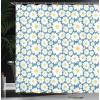 Ambesonne Damask Shower Curtain, Vintage Style Floral Pattern Abstract Romantic Bouquet Greenery Art Print, Cloth Fabric Bathroom Decor Set with Hooks, 69″ W x 70″ L, Warm Taupe(Sea Aqua Blue)