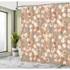 Ambesonne Damask Shower Curtain, Vintage Style Floral Pattern Abstract Romantic Bouquet Greenery Art Print, Cloth Fabric Bathroom Decor Set with Hooks, 69″ W x 70″ L, Warm Taupe(Pale Caramel)