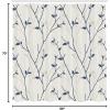 Ambesonne Damask Shower Curtain, Vintage Style Floral Pattern Abstract Romantic Bouquet Greenery Art Print, Cloth Fabric Bathroom Decor Set with Hooks, 69″ W x 70″ L, Warm Taupe(Azure Blue)
