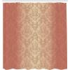 Ambesonne Damask Shower Curtain, Vintage Style Floral Pattern Abstract Romantic Bouquet Greenery Art Print, Cloth Fabric Bathroom Decor Set with Hooks, 69″ W x 70″ L, Warm Taupe(Salmon Peach)