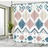 Ambesonne Damask Shower Curtain, Vintage Style Floral Pattern Abstract Romantic Bouquet Greenery Art Print, Cloth Fabric Bathroom Decor Set with Hooks, 69″ W x 70″ L, Warm Taupe(Pale Salmon)