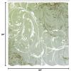 Ambesonne Damask Shower Curtain, Vintage Style Floral Pattern Abstract Romantic Bouquet Greenery Art Print, Cloth Fabric Bathroom Decor Set with Hooks, 69″ W x 70″ L, Warm Taupe(Soft Green)