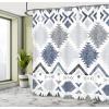 Ambesonne Damask Shower Curtain, Vintage Style Floral Pattern Abstract Romantic Bouquet Greenery Art Print, Cloth Fabric Bathroom Decor Set with Hooks, 69″ W x 70″ L, Warm Taupe(Black White)