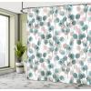 Ambesonne Damask Shower Curtain, Vintage Style Floral Pattern Abstract Romantic Bouquet Greenery Art Print, Cloth Fabric Bathroom Decor Set with Hooks, 69″ W x 70″ L, Warm Taupe(Almond Green)