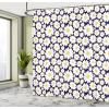 Ambesonne Damask Shower Curtain, Vintage Style Floral Pattern Abstract Romantic Bouquet Greenery Art Print, Cloth Fabric Bathroom Decor Set with Hooks, 69″ W x 70″ L, Warm Taupe(Dark Purple)