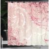 Ambesonne Damask Shower Curtain, Vintage Style Floral Pattern Abstract Romantic Bouquet Greenery Art Print, Cloth Fabric Bathroom Decor Set with Hooks, 69″ W x 70″ L, Warm Taupe(Cream Almond)