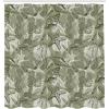Ambesonne Damask Shower Curtain, Vintage Style Floral Pattern Abstract Romantic Bouquet Greenery Art Print, Cloth Fabric Bathroom Decor Set with Hooks, 69″ W x 70″ L, Warm Taupe(Olive Green)