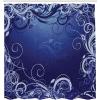 Ambesonne Damask Shower Curtain, Vintage Style Floral Pattern Abstract Romantic Bouquet Greenery Art Print, Cloth Fabric Bathroom Decor Set with Hooks, 69″ W x 70″ L, Warm Taupe(Blue Violet)