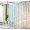 Ambesonne Damask Shower Curtain, Vintage Style Floral Pattern Abstract Romantic Bouquet Greenery Art Print, Cloth Fabric Bathroom Decor Set with Hooks, 69″ W x 70″ L, Warm Taupe(Champagne Dust)