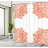 Ambesonne Damask Shower Curtain, Vintage Style Floral Pattern Abstract Romantic Bouquet Greenery Art Print, Cloth Fabric Bathroom Decor Set with Hooks, 69″ W x 70″ L, Warm Taupe(Sienna)