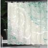 Ambesonne Damask Shower Curtain, Vintage Style Floral Pattern Abstract Romantic Bouquet Greenery Art Print, Cloth Fabric Bathroom Decor Set with Hooks, 69″ W x 70″ L, Warm Taupe(Coconut Seafoam)