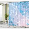Ambesonne Damask Shower Curtain, Vintage Style Floral Pattern Abstract Romantic Bouquet Greenery Art Print, Cloth Fabric Bathroom Decor Set with Hooks, 69″ W x 70″ L, Warm Taupe(Dark Sky)
