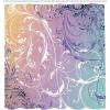 Ambesonne Damask Shower Curtain, Vintage Style Floral Pattern Abstract Romantic Bouquet Greenery Art Print, Cloth Fabric Bathroom Decor Set with Hooks, 69″ W x 70″ L, Warm Taupe(Lilac Teal)