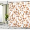 Ambesonne Damask Shower Curtain, Vintage Style Floral Pattern Abstract Romantic Bouquet Greenery Art Print, Cloth Fabric Bathroom Decor Set with Hooks, 69″ W x 70″ L, Warm Taupe(Dark Peach)