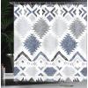 Ambesonne Damask Shower Curtain, Vintage Style Floral Pattern Abstract Romantic Bouquet Greenery Art Print, Cloth Fabric Bathroom Decor Set with Hooks, 69″ W x 70″ L, Warm Taupe(Black White)
