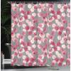 Ambesonne Damask Shower Curtain, Vintage Style Floral Pattern Abstract Romantic Bouquet Greenery Art Print, Cloth Fabric Bathroom Decor Set with Hooks, 69″ W x 70″ L, Warm Taupe(Pale Reseda)