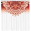 Ambesonne Damask Shower Curtain, Vintage Style Floral Pattern Abstract Romantic Bouquet Greenery Art Print, Cloth Fabric Bathroom Decor Set with Hooks, 69″ W x 70″ L, Warm Taupe(Burnt Sienna)