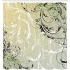 Ambesonne Damask Shower Curtain, Vintage Style Floral Pattern Abstract Romantic Bouquet Greenery Art Print, Cloth Fabric Bathroom Decor Set with Hooks, 69″ W x 70″ L, Warm Taupe(Light Green Grey)